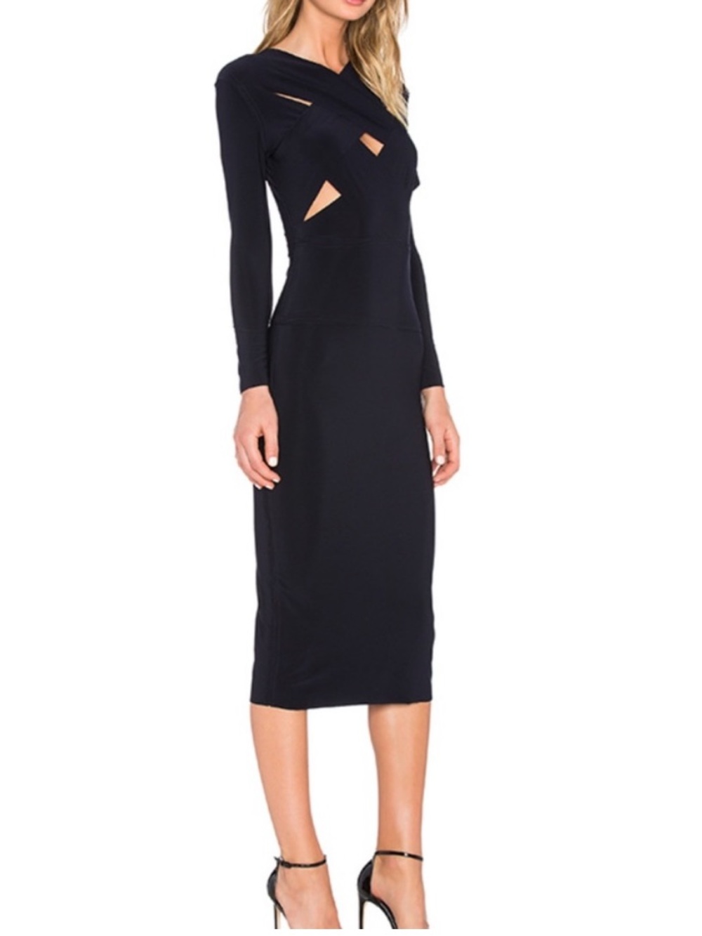 Norma Kamali Criss Cross Dress Size Medium NWT